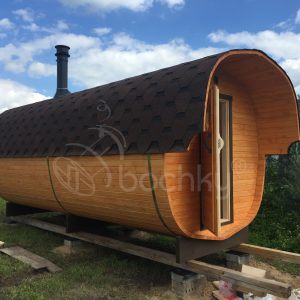 Šestihranná sauna Mega-2 s kšiltem